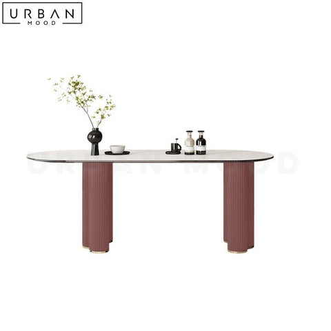 FAUSTINE Modern Extendable Sintered Stone Dining Table - URBANMOOD