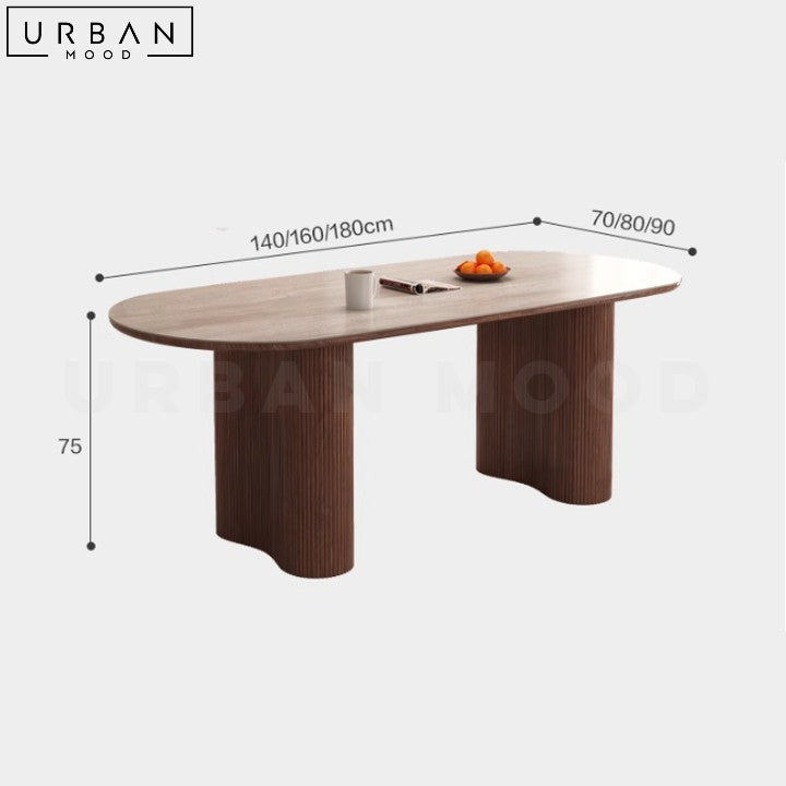 FRASER Wabi Sabi Sintered Stone Dining Table - URBANMOOD