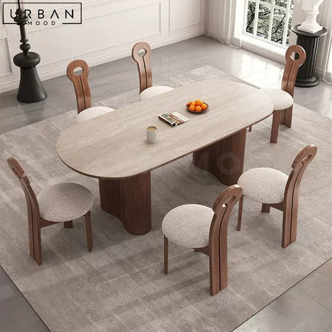 FRASER Wabi Sabi Sintered Stone Dining Table - URBANMOOD