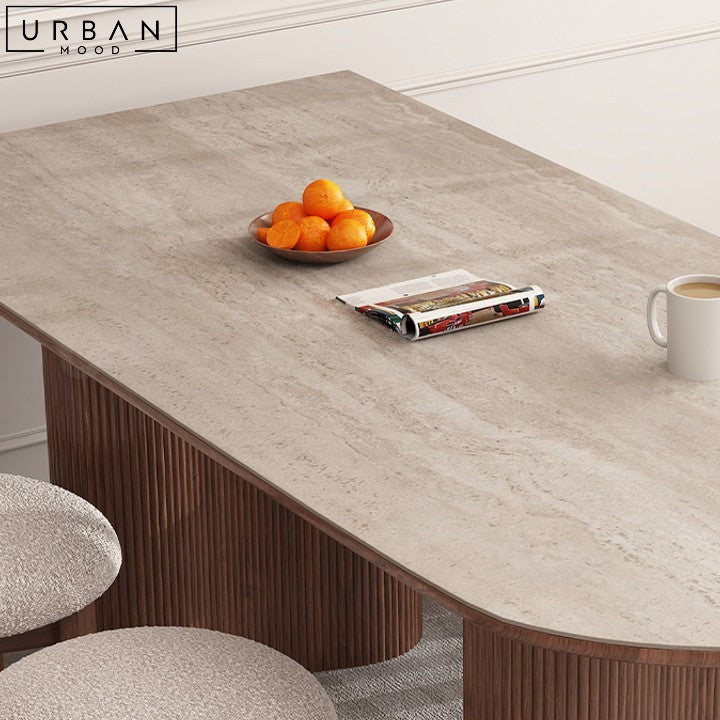 FRASER Wabi Sabi Sintered Stone Dining Table - URBANMOOD