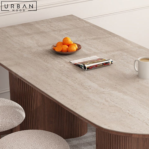 FRASER Wabi Sabi Sintered Stone Dining Table - URBANMOOD