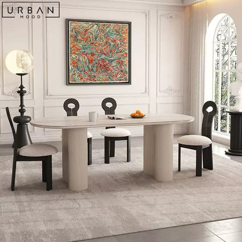 FRASER Wabi Sabi Sintered Stone Dining Table - URBANMOOD