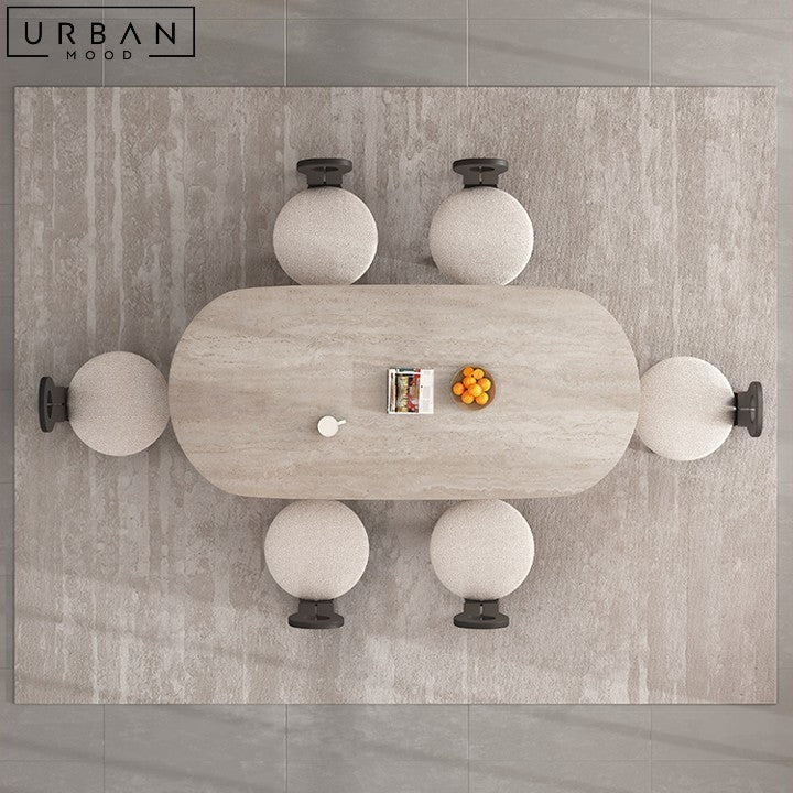 FRASER Wabi Sabi Sintered Stone Dining Table - URBANMOOD