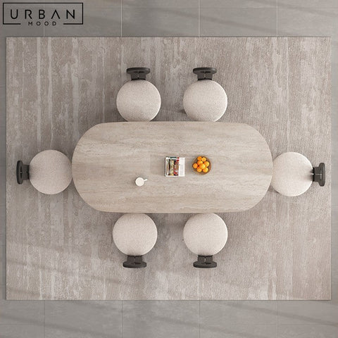 FRASER Wabi Sabi Sintered Stone Dining Table - URBANMOOD