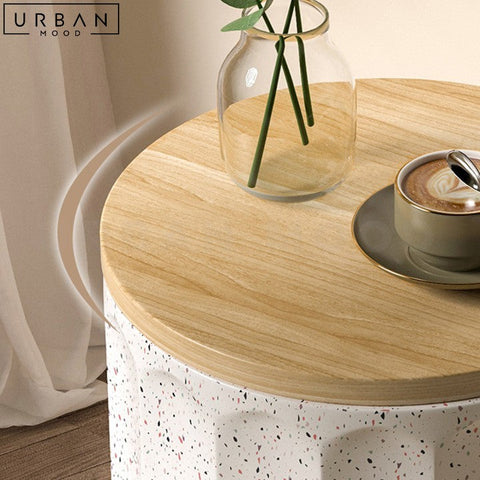 FRIDA Modern Magnesium Oxide Side Table Sleek Design - URBANMOOD