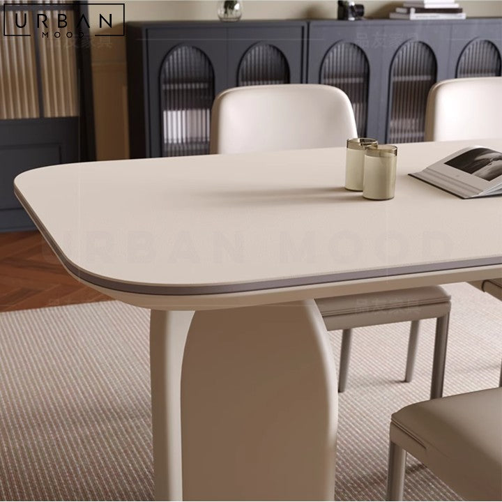 GALLANT Japandi Sintered Stone Dining Table Hygge Design - URBANMOOD