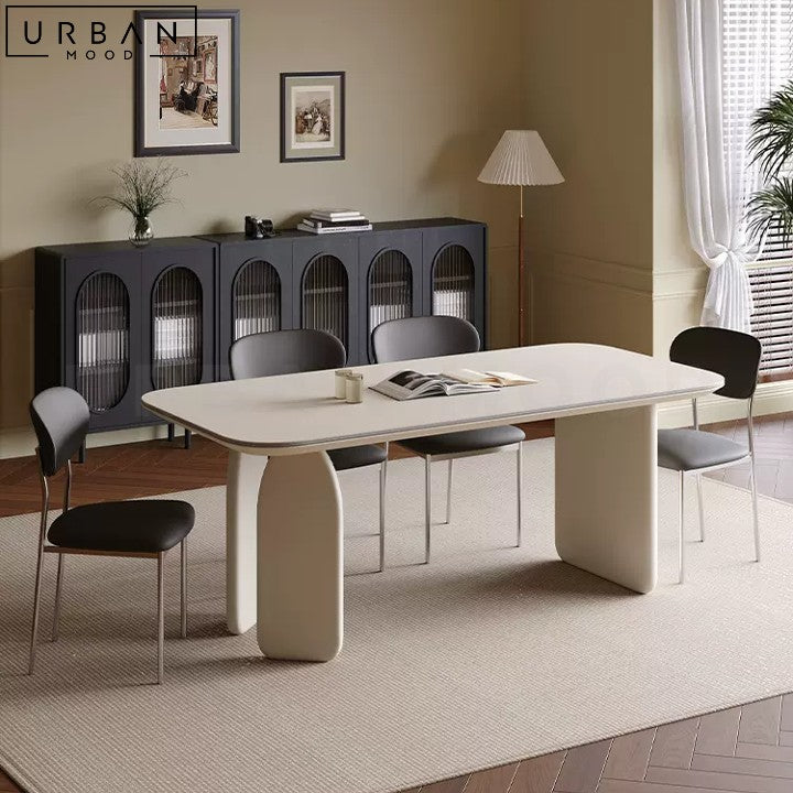 GALLANT Japandi Sintered Stone Dining Table Hygge Design - URBANMOOD