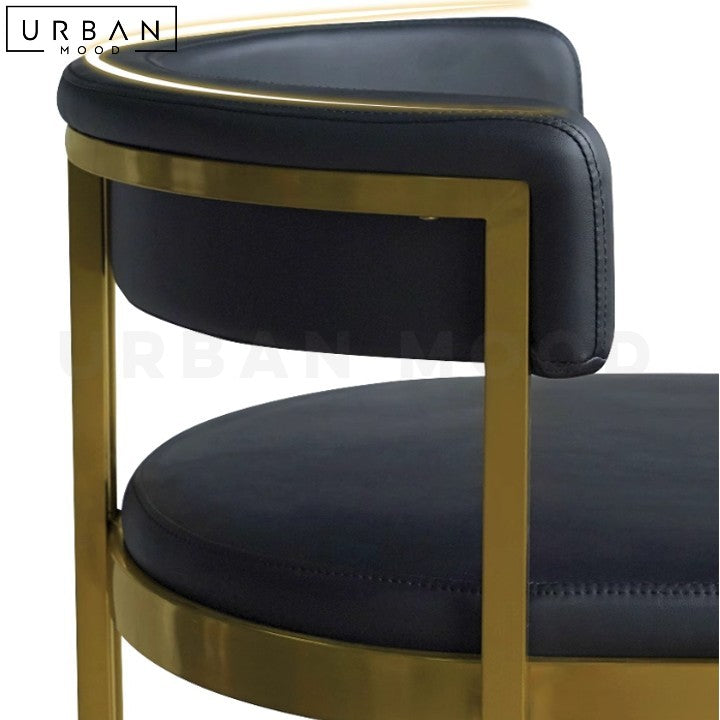 GELLI Modern Bar Stool Sleek Stainless Steel Design - URBANMOOD