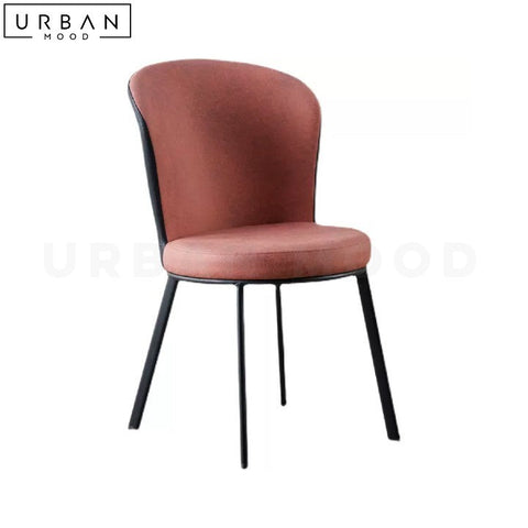 GIROUX Modern Leathaire Dining Chair with Curved Backrest - URBANMOOD