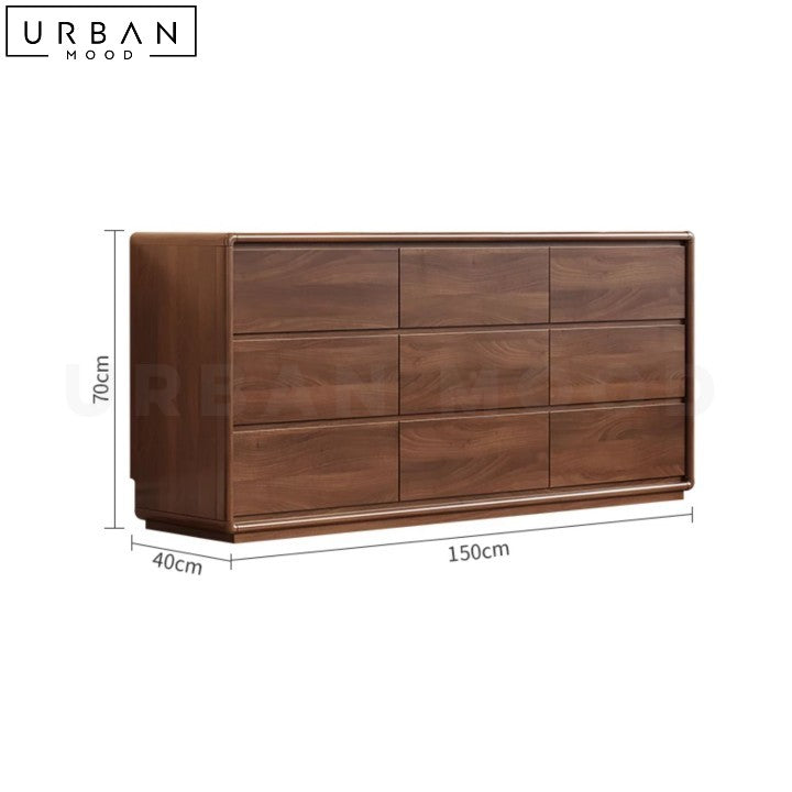GRAJAL Rustic Solid Wood Cabinet with Ample Storage - URBANMOOD