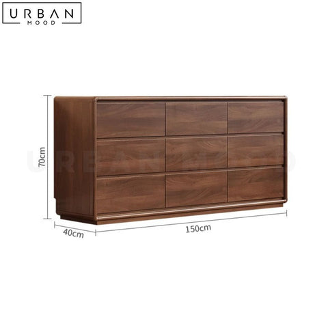 GRAJAL Rustic Solid Wood Cabinet with Ample Storage - URBANMOOD
