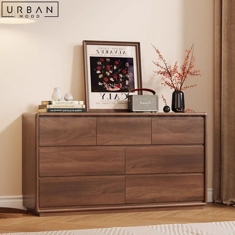 GRAJAL Rustic Solid Wood Cabinet with Ample Storage - URBANMOOD