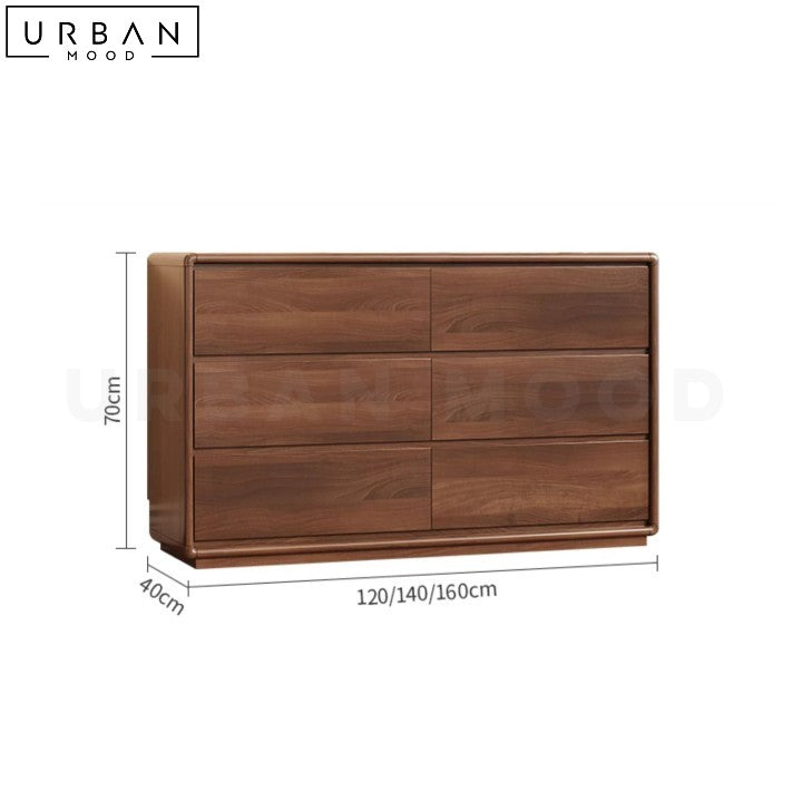 GRAJAL Rustic Solid Wood Cabinet with Ample Storage - URBANMOOD