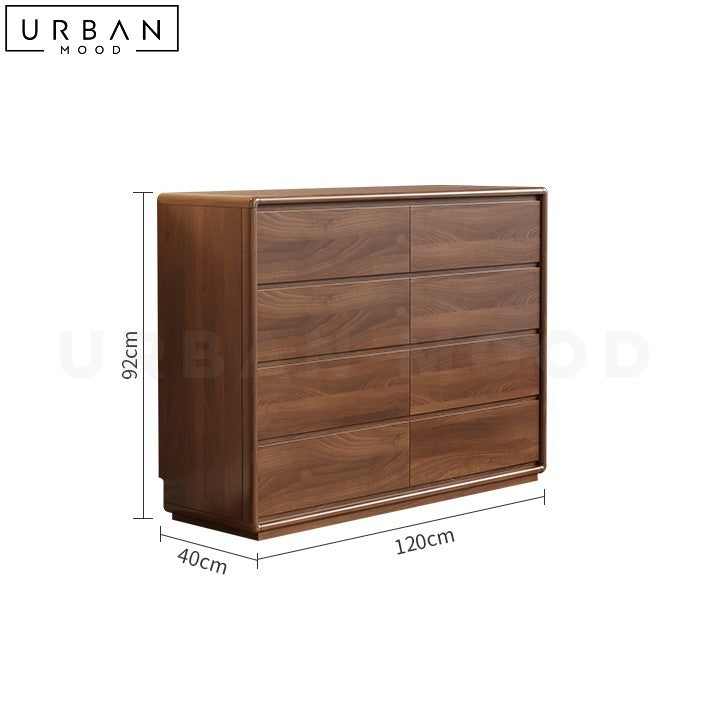 GRAJAL Rustic Solid Wood Cabinet with Ample Storage - URBANMOOD