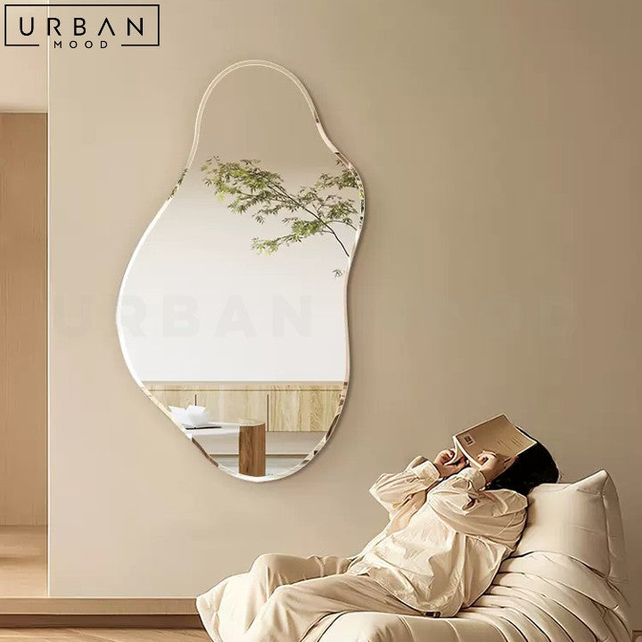 HELSEN Irregular Cloud Shaped Modern Wall Mirror - URBANMOOD