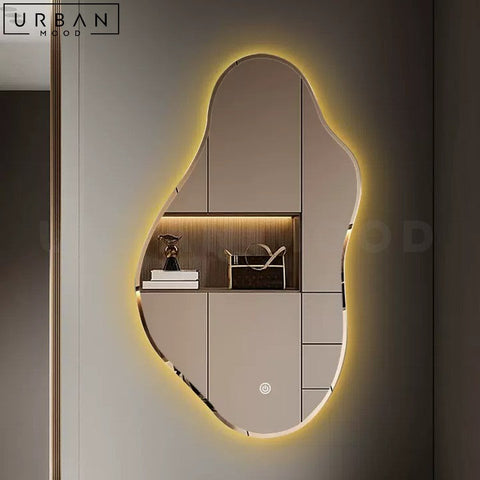 HELSEN Irregular Cloud Shaped Modern Wall Mirror - URBANMOOD