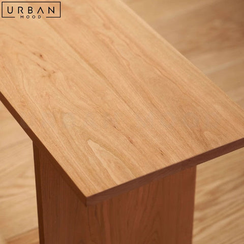 HENTS Japandi Solid Wood Dining Bench Minimalist Design - URBANMOOD