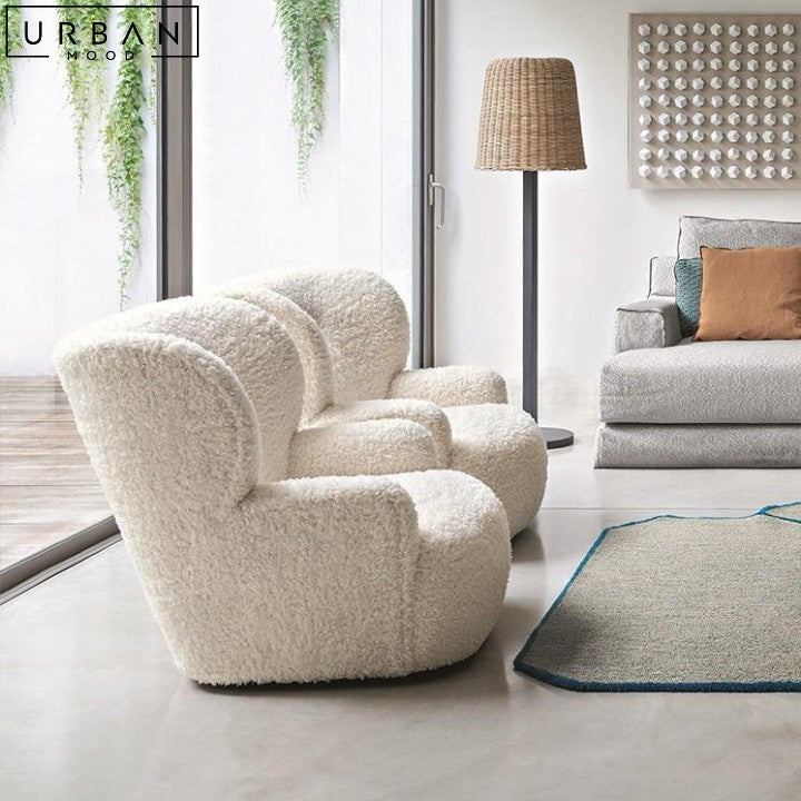 HERTA Modern Boucle Chair Comfortable Stylish Design - URBANMOOD