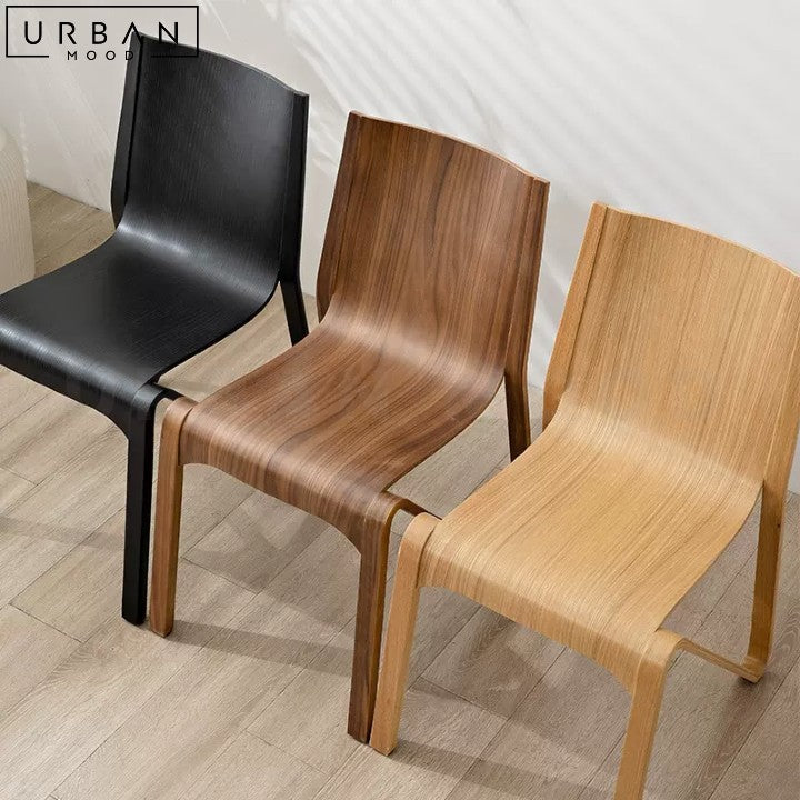 HOPE Modern Japandi Solid Wood Dining Chair - URBANMOOD