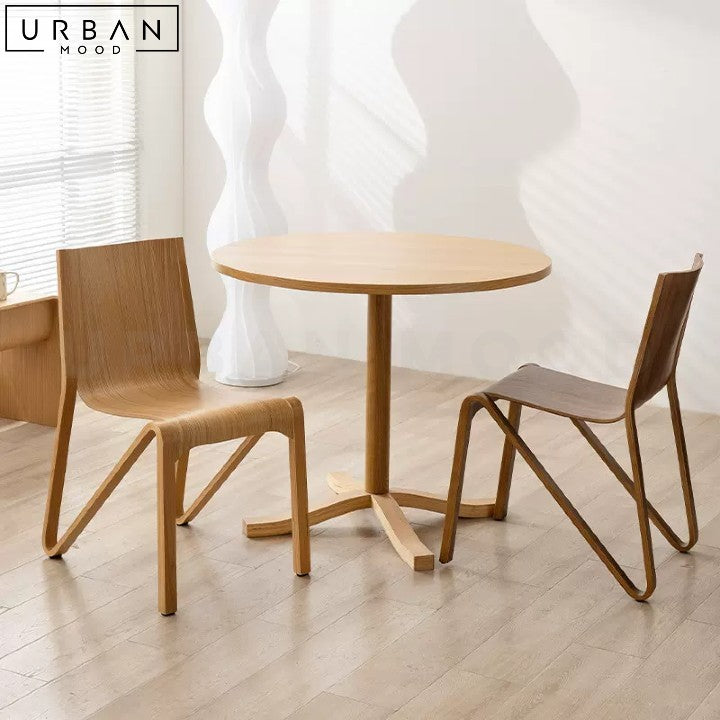 HOPE Modern Japandi Solid Wood Dining Chair - URBANMOOD
