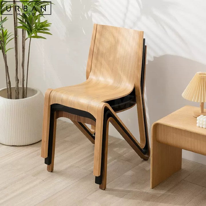 HOPE Modern Japandi Solid Wood Dining Chair - URBANMOOD