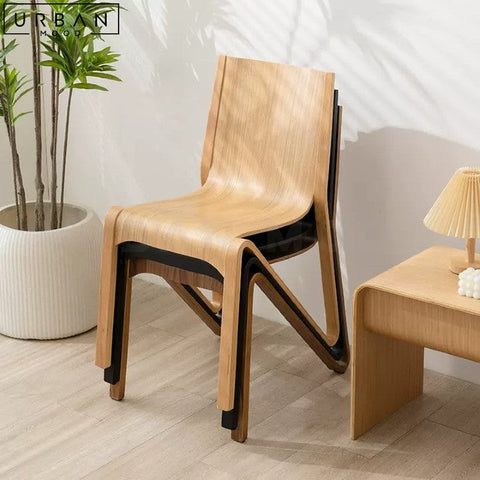 HOPE Modern Japandi Solid Wood Dining Chair - URBANMOOD