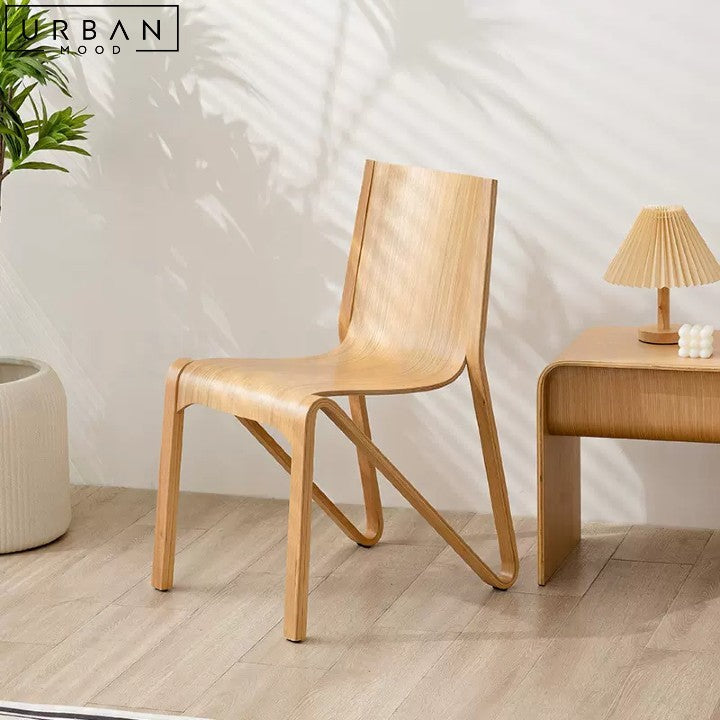 HOPE Modern Japandi Solid Wood Dining Chair - URBANMOOD