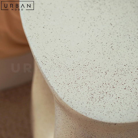 HOWL Wabi Sabi Resin Side Table with Organic Design - URBANMOOD