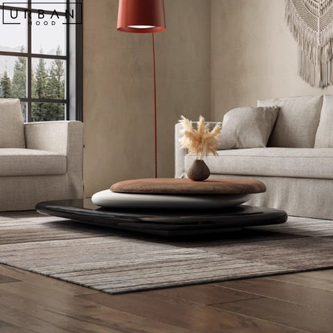 HUERTA Modern Minimalist Veneer Coffee Table - URBANMOOD
