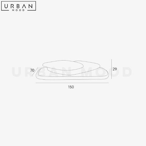 HUERTA Modern Minimalist Veneer Coffee Table - URBANMOOD