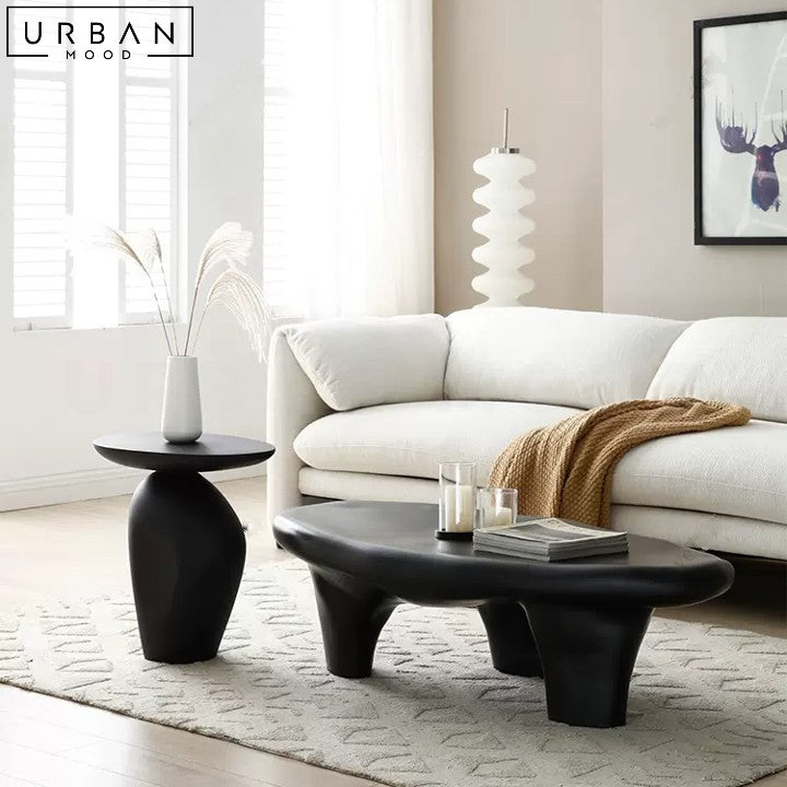 Handcrafted Buckley Wabi Sabi Minimalist Side Table - URBANMOOD