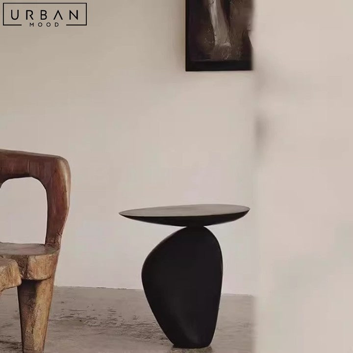 Handcrafted Buckley Wabi Sabi Minimalist Side Table - URBANMOOD