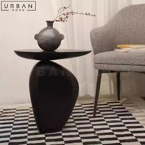 Handcrafted Buckley Wabi Sabi Minimalist Side Table - URBANMOOD