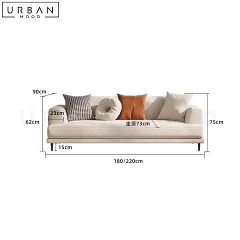 IMANE Minimalist Fabric Sofa Modern Design Comfortable - URBANMOOD