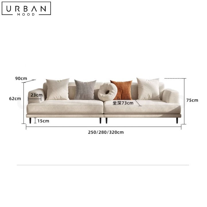 IMANE Minimalist Fabric Sofa Modern Design Comfortable - URBANMOOD