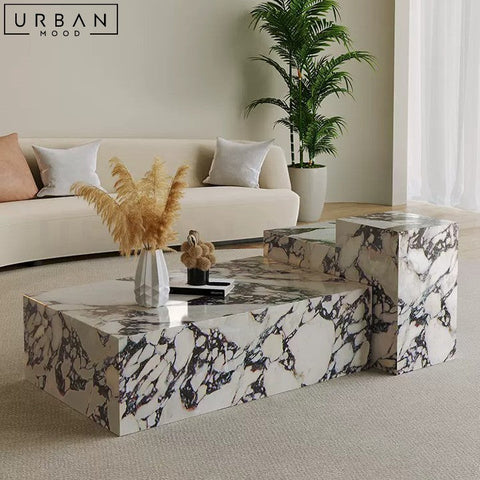 INAS Luxury Italian Marble Coffee Table Modern Design - URBANMOOD
