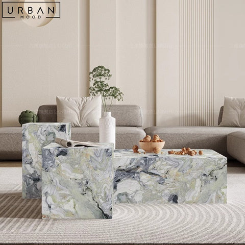 INAS Luxury Italian Marble Coffee Table Modern Design - URBANMOOD