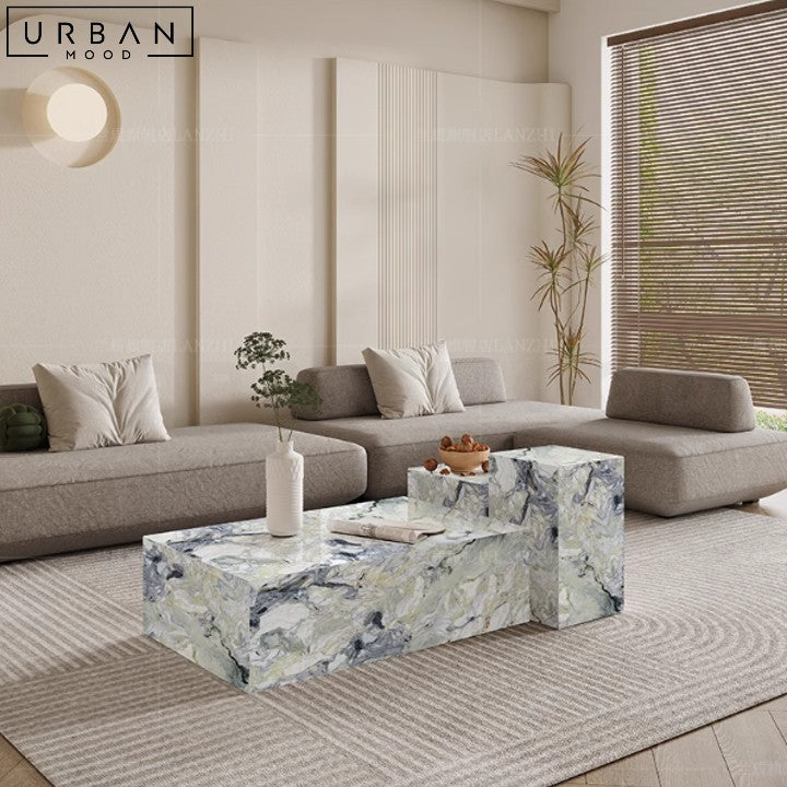 INAS Luxury Italian Marble Coffee Table Modern Design - URBANMOOD
