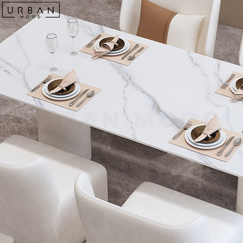 JACOBS Modern Sintered Stone Dining Table Sleek Design - URBANMOOD