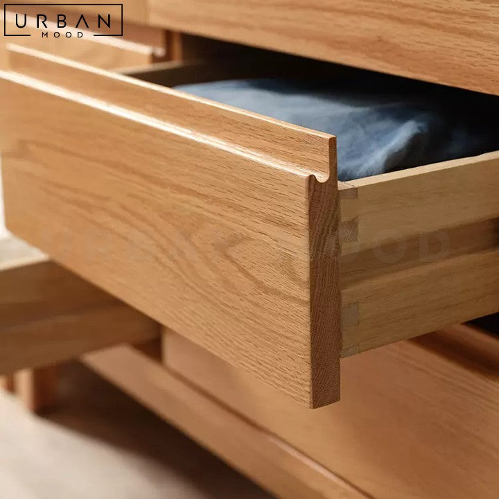 JENKIN Japandi Solid Wood Storage Wardrobe - URBANMOOD