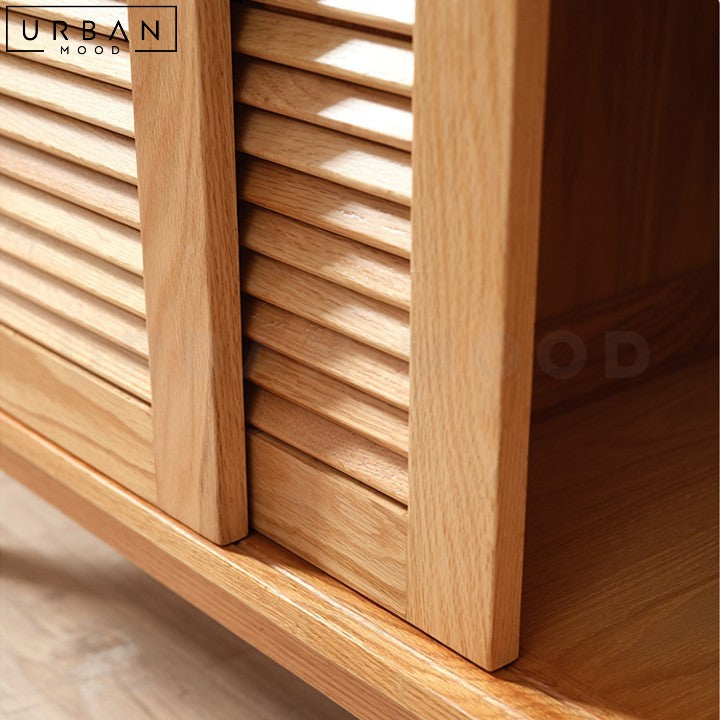 JENKIN Japandi Solid Wood Storage Wardrobe - URBANMOOD