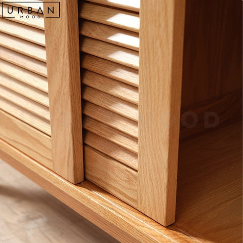 JENKIN Japandi Solid Wood Storage Wardrobe - URBANMOOD