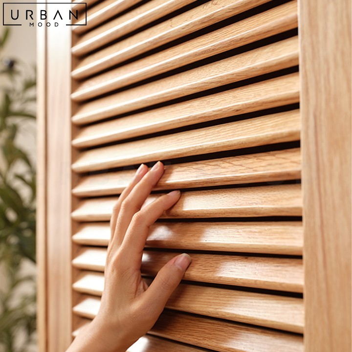 JENKIN Japandi Solid Wood Storage Wardrobe - URBANMOOD