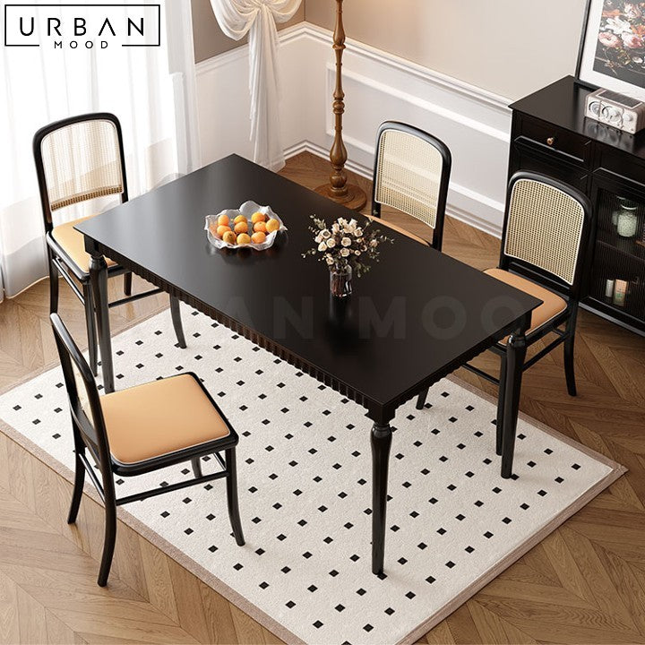 JIMENEZ Retro Antibacterial Sintered Stone Dining Table - URBANMOOD
