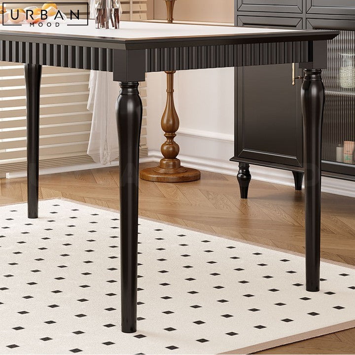 JIMENEZ Retro Antibacterial Sintered Stone Dining Table - URBANMOOD