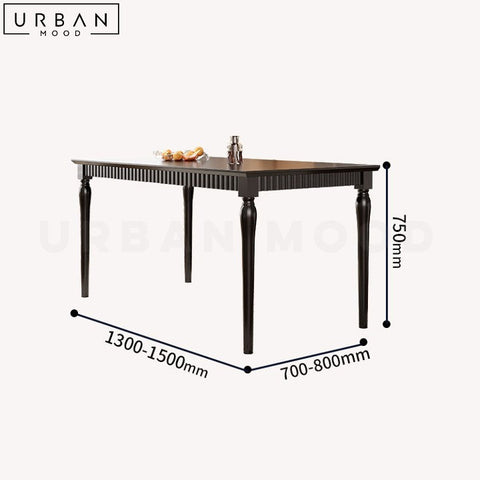 JIMENEZ Retro Antibacterial Sintered Stone Dining Table - URBANMOOD