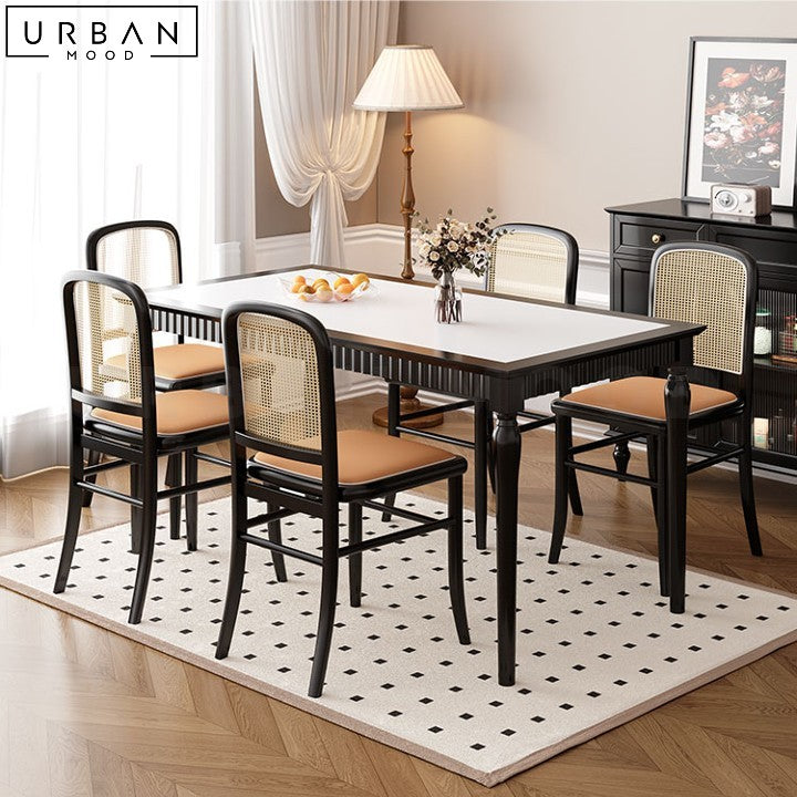 JIMENEZ Retro Antibacterial Sintered Stone Dining Table - URBANMOOD