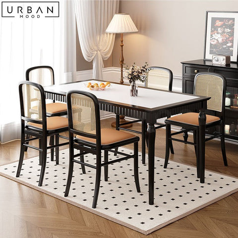 JIMENEZ Retro Antibacterial Sintered Stone Dining Table - URBANMOOD