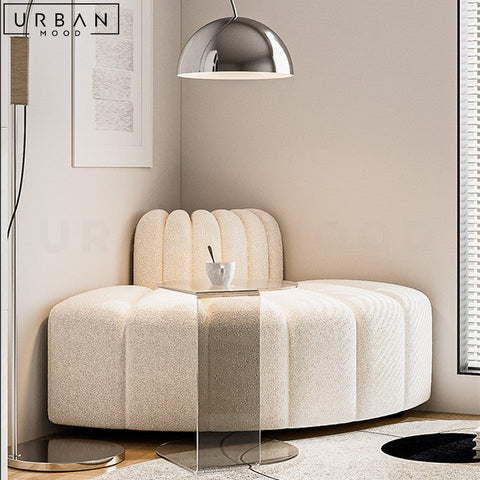 KARLIN Japandi Boucle Corner Sofa Modular Elegant Design - URBANMOOD