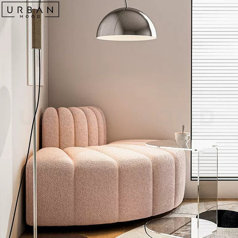 KARLIN Japandi Boucle Corner Sofa Modular Elegant Design - URBANMOOD